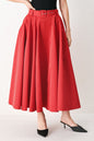 ROUGE ALLURE WOVEN FULL MIDI SKIRT