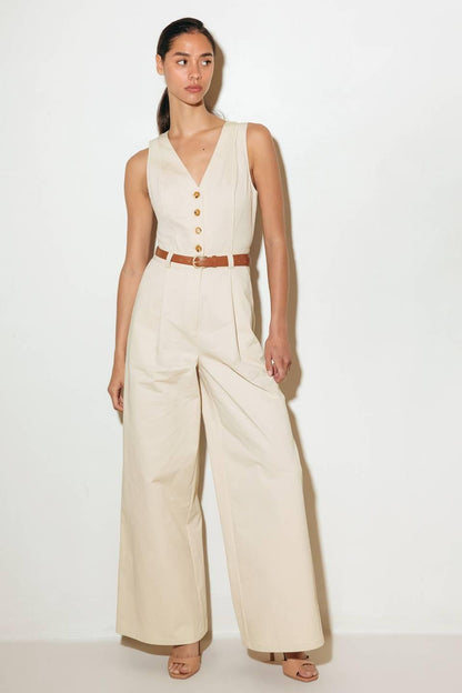 EVERYDAY ESSENTIAL WOVEN JUMPSUIT