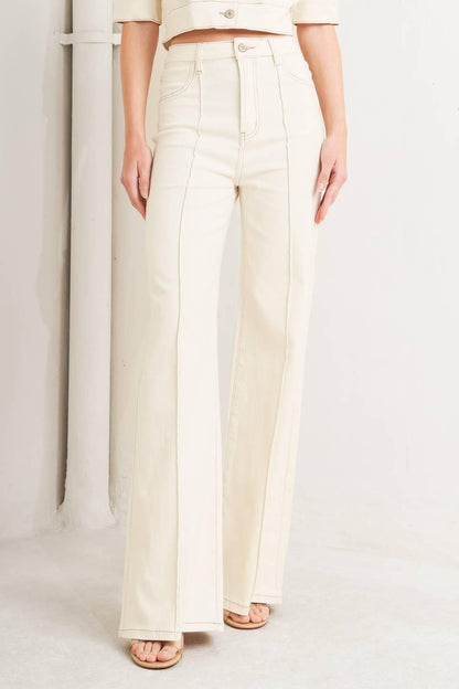MODERN NEUTRAL TWILL PANTS