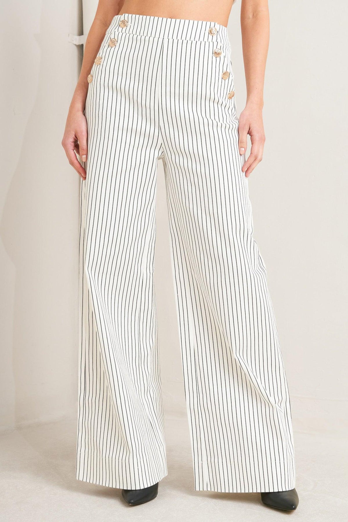 EFFORTLESS FORM STRIPE WOVEN PANTS