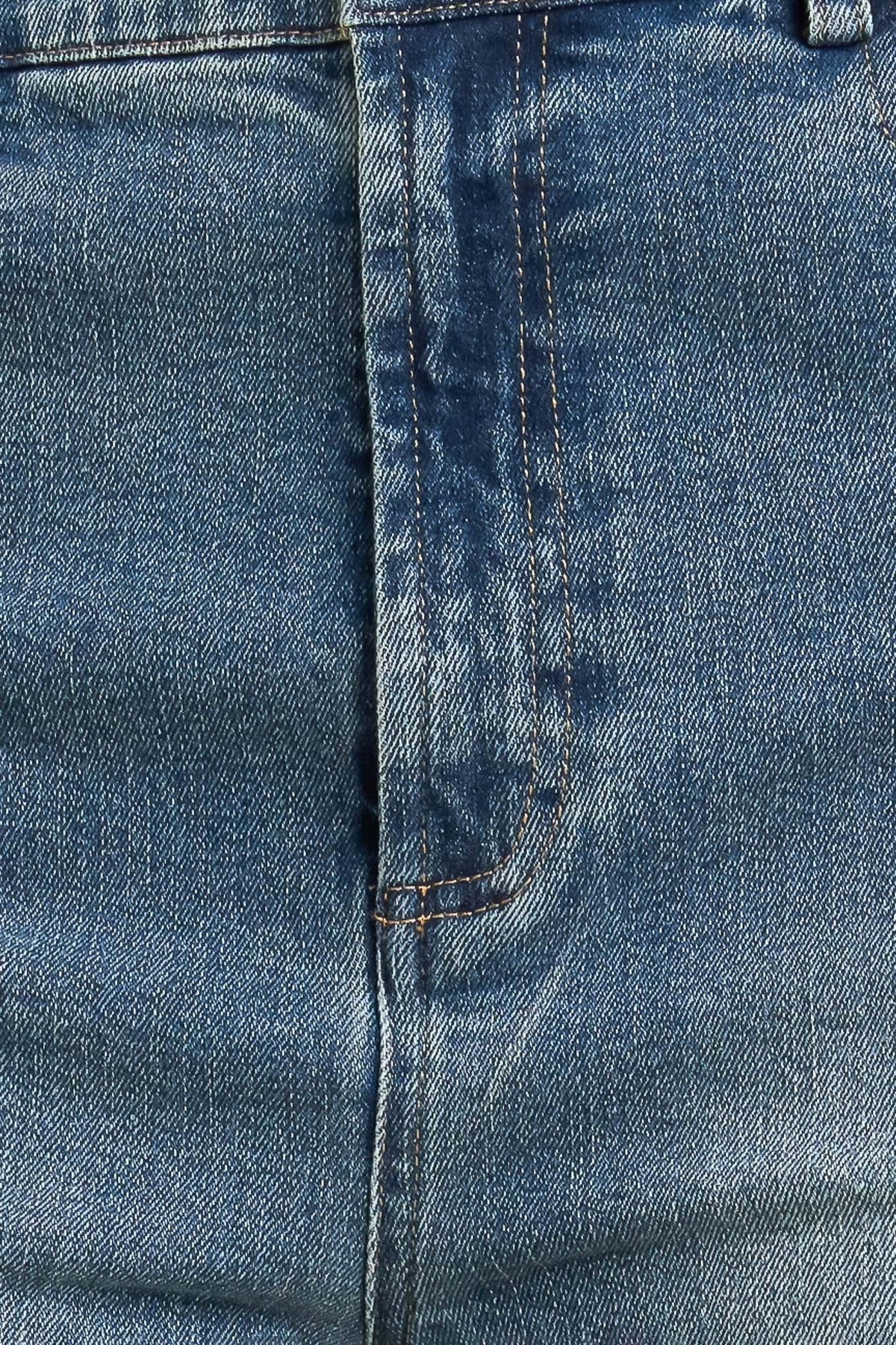 NO SECOND THOUGHT WASHED DENIM PANTS