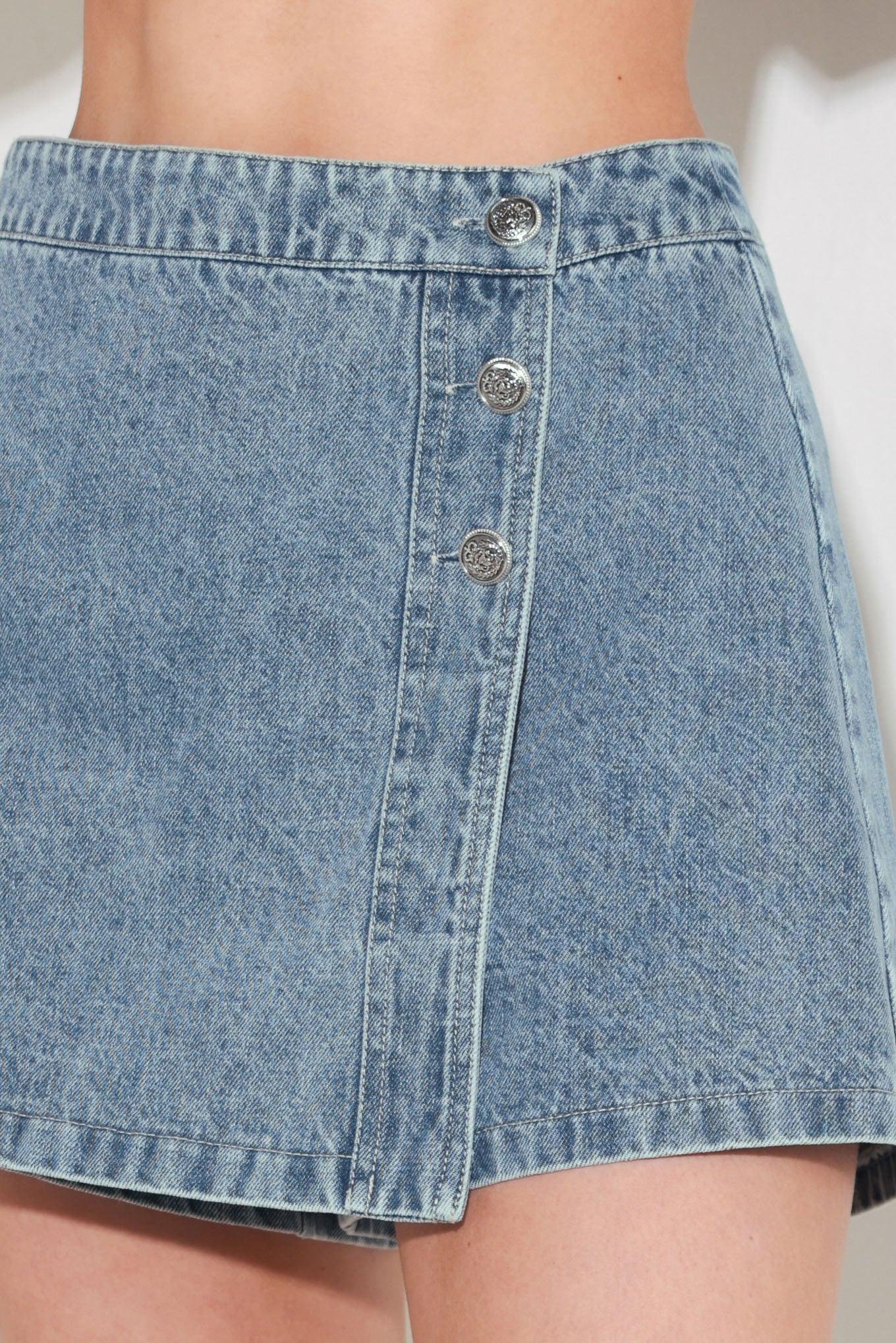STREET MUSE DENIM SKORT