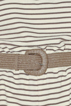 WEEKEND STRIPE KNIT ROMPER