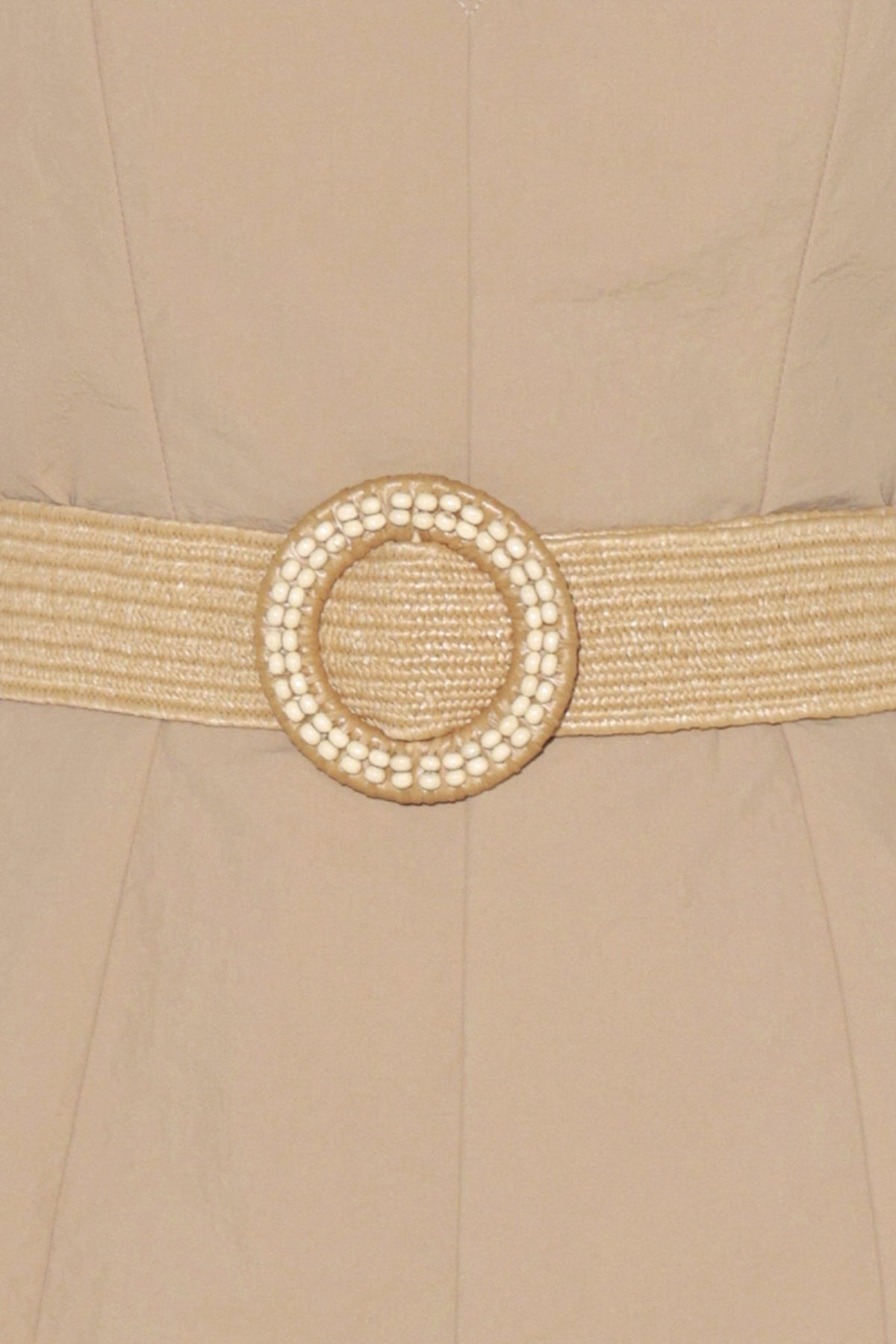 NEUTRAL GODDESS WOVEN JUMPSUIT