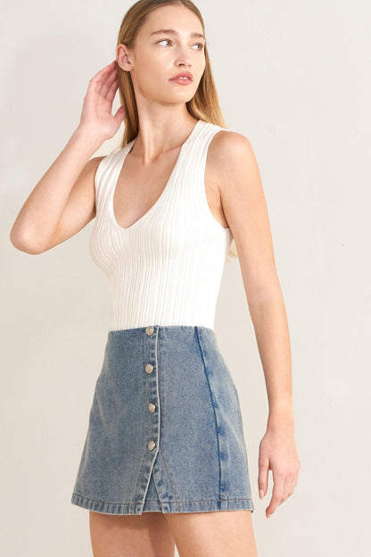 SANTA MONICA DENIM SKORT