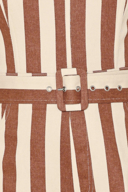 GOLDEN STRIPE ERA WOVEN JUMPSUIT