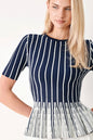 EASY SUMMER STRIPE SWEATER KNIT TOP