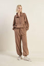 DELIGHTFUL DRAPE FRENCH TERRY SWEATSHIRT