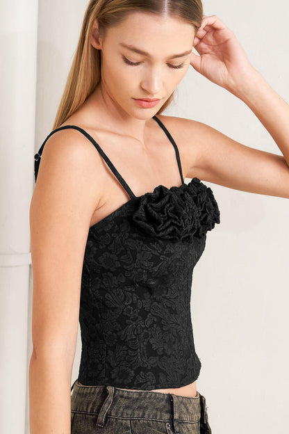 FOREVER DAYDREAMING WOVEN TOP
