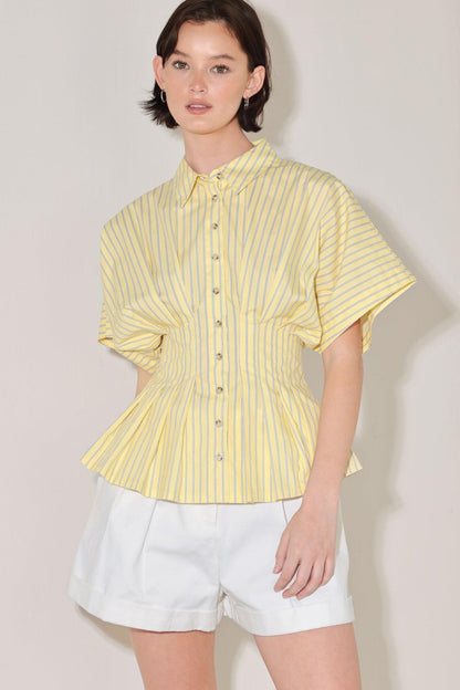 BUTTER MODE ACTIVATED WOVEN TOP