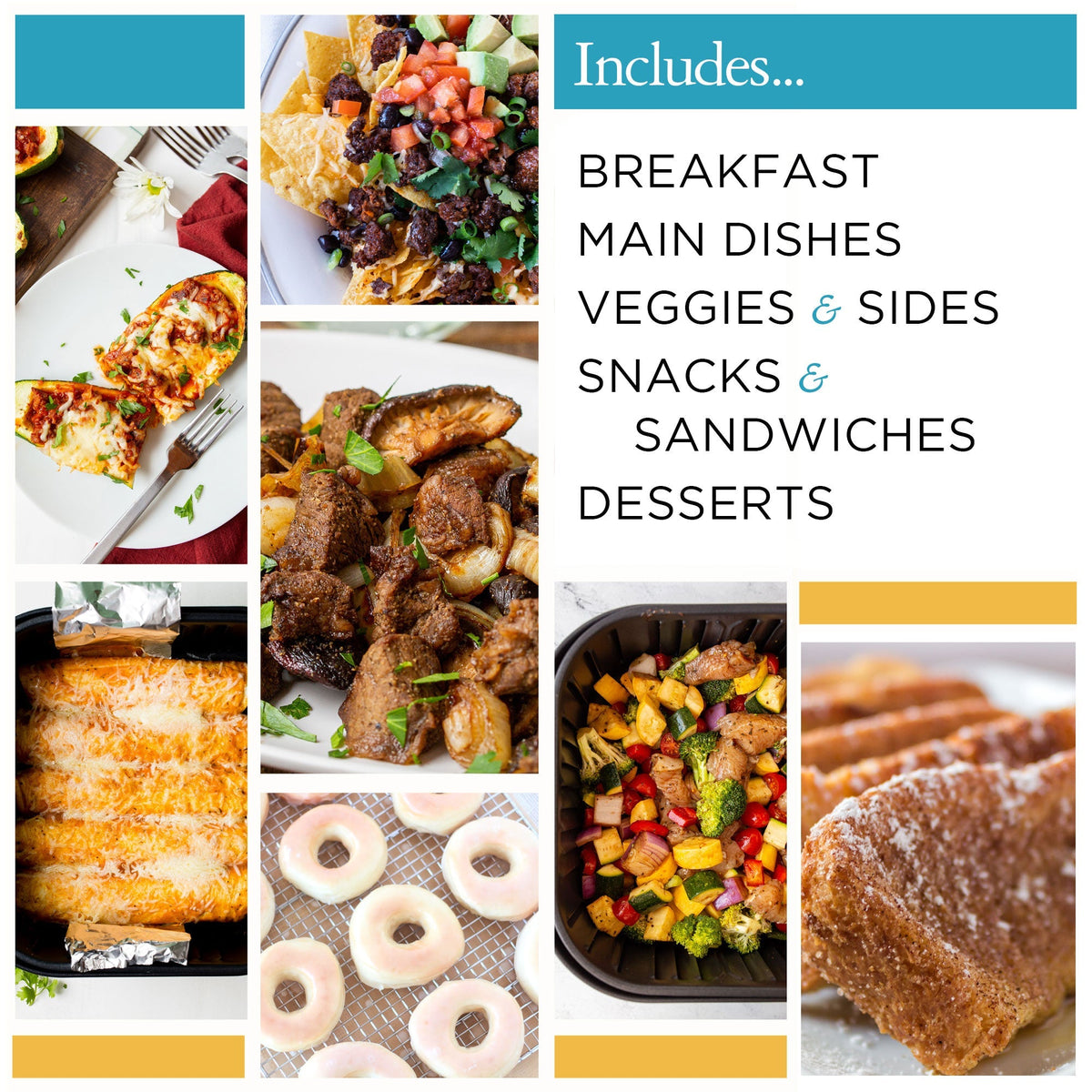 DIGITAL: 150+ Easy Air Fryer Recipes Cookbook