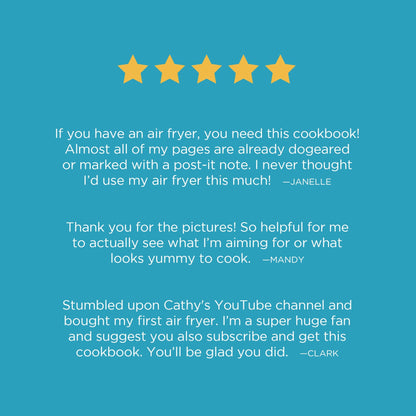 DIGITAL: 150+ Easy Air Fryer Recipes Cookbook
