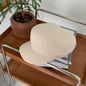 Fashion gold button hat autumn and winter temperament flat top British Korean version of cap wool newsboy hat