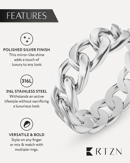 Cuban Link Ring (Silver)