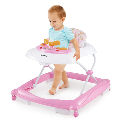 Foldable Baby Walker with 3 Adjustable Heights and Padded Seat