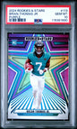 Graded 2024 Panini Rookies & Stars Brian Thomas Jr #113 Purple /299 Rookie RC Football Card PSA 10 Gem Mint