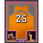 Framed Autographed/Signed Gail Goodrich 35x39 Los Angeles LA Yellow Basketball Jersey Beckett BAS COA