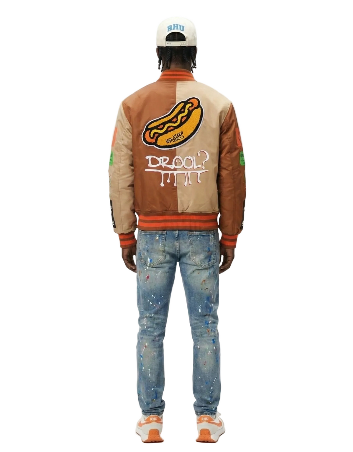 CHLORIS Padded Nylon Bomber Jacket