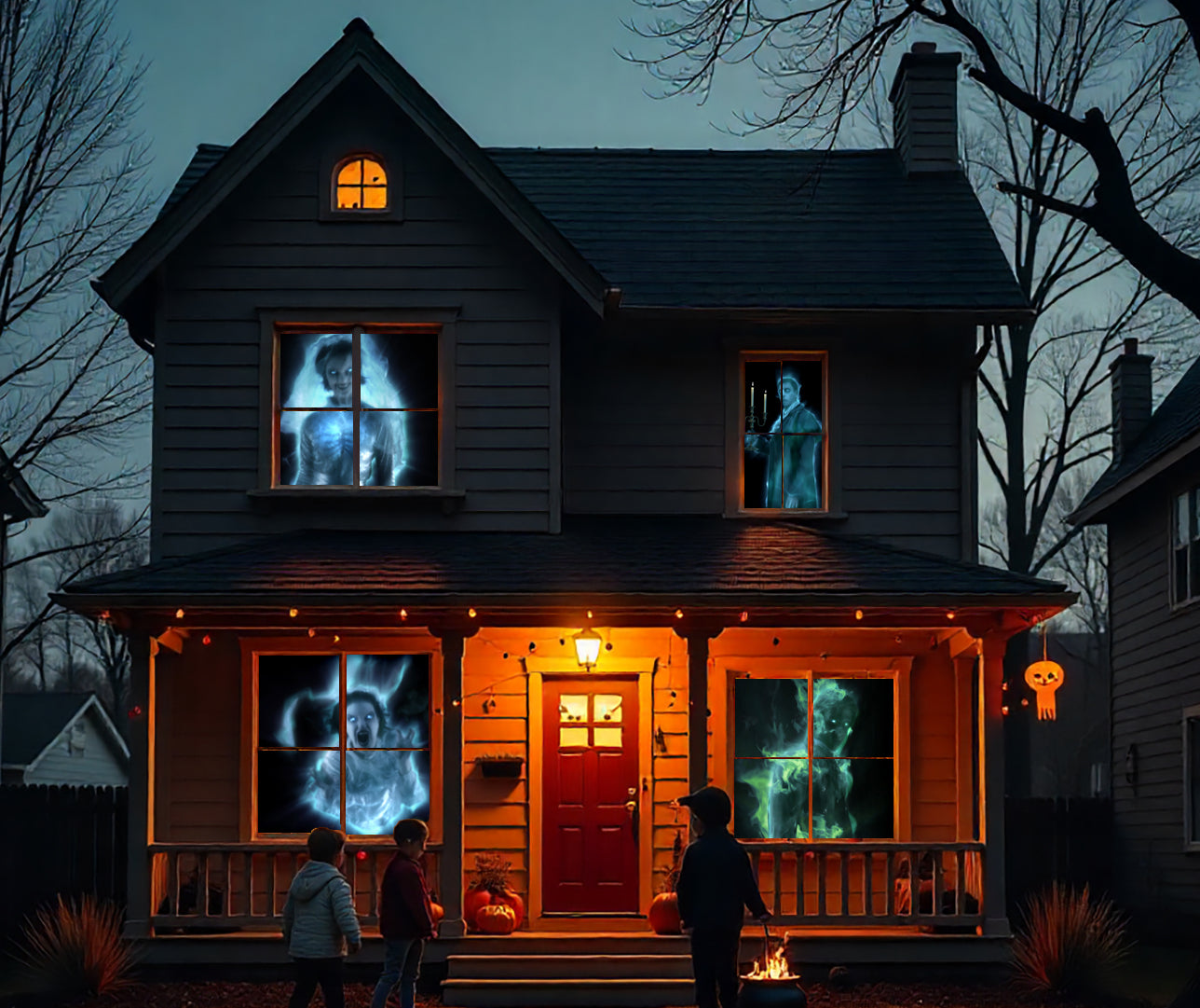 AtmosFX Ghostly Apparitions Halloween Digital Decoration on DVD