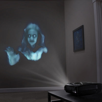 HoliScapes® USB Projector Kit - Ghostly Apparitions + Projector + 5.5 ft x 9 ft Projection Screen