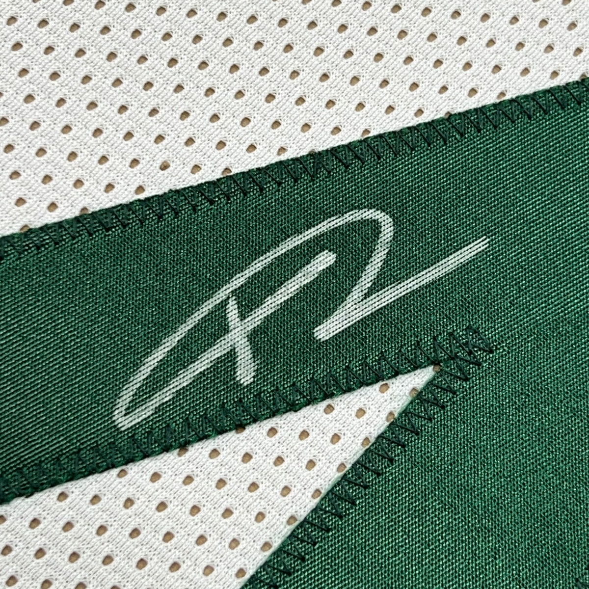 Framed Autographed/Signed Giannis Antetokounmpo 35x39 Milwaukee White Basketball Jersey JSA COA