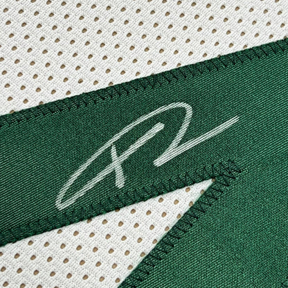 Framed Autographed/Signed Giannis Antetokounmpo 35x39 Milwaukee White Basketball Jersey JSA COA