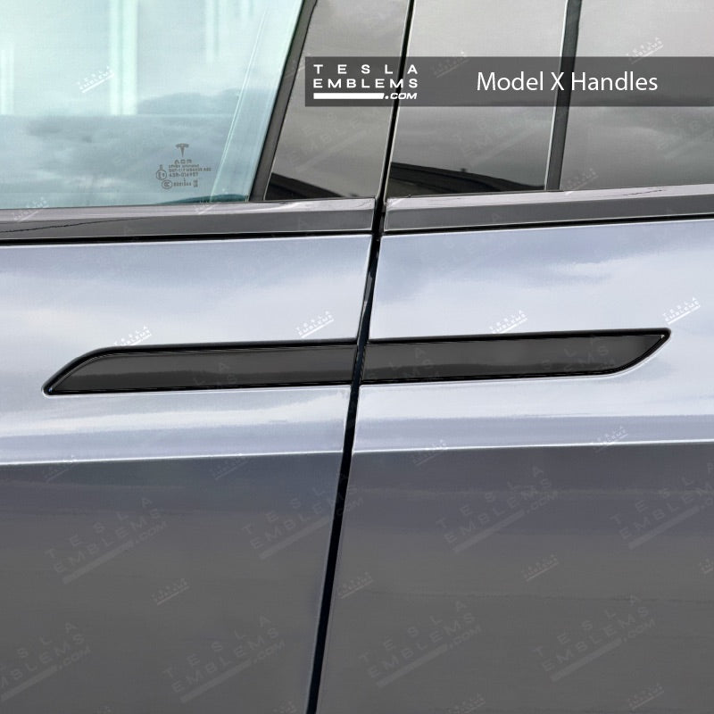 3M Gloss Black Tesla Door Handle Decals (4pcs)