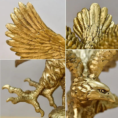 Golden Eagle Decorative Sculpture