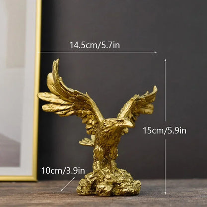 Golden Eagle Decorative Sculpture