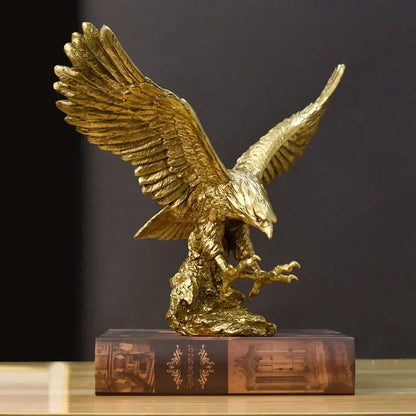 Golden Eagle Decorative Sculpture