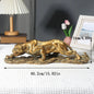 Golden Leopard Statue