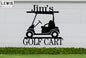 Golf Cart Custom Metal Sign | Personalized Golf Decor