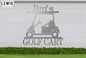 Golf Cart Custom Metal Sign | Personalized Golf Decor
