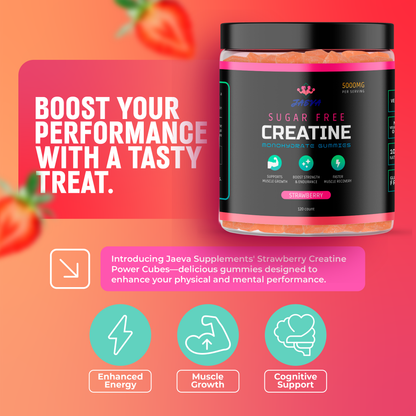 Sugar Free Creatine Monohydrate Gummies - 120 count
