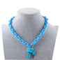 FishSheep Rock Punk Acrylic Chain Lock Pendant Necklace For Women Men Chic Neon Chunky Long Chain Necklace 2020 Fashion Jewelry