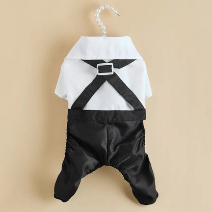 Clothes for Small Dogs Puppy Teddy Poodle Chihuahua Coat Handsome Pets Dog Suit Wedding Dress Pet Clothes ropa para perro