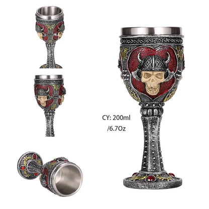 Coolest Gothic Resin Stainless Steel Dragon Goblet