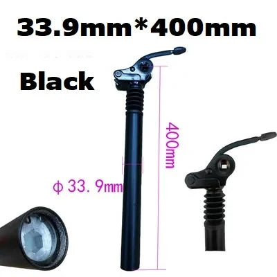 E-Bike Electric Folding Bike Shock Absorber Seat Post Alloy 25.4mm 27.2mm 28.6mm 31.8mm 33.9mm 34mm Folding Flipped Seat Post