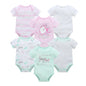 Kavkas Baby Girls Bodysuits 6/3 pcs/lot Summer Cotton Baby Clothes Short Sleeve Newborn body bebe 0-3 months Infant Clothing