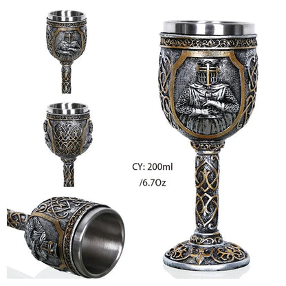 Coolest Gothic Resin Stainless Steel Dragon Goblet