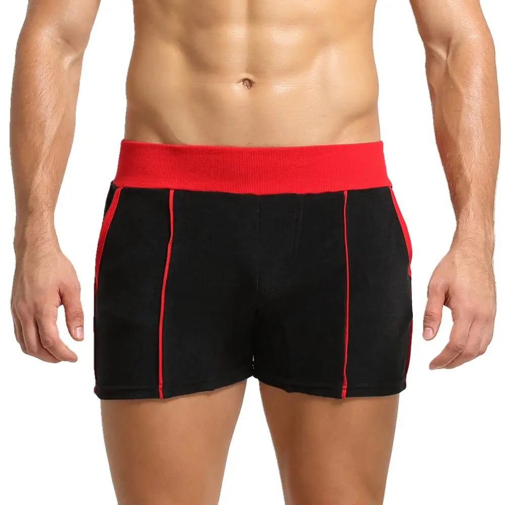 SEOBEAN Men's Pajamas Sleep Bottoms Boxer Shorts Loungewear Men Underwear Home Pants Shorts Gym Fitness Shorts