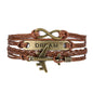Vintage Dream Airplane Multilayer Leather Bracelet Men Women Fashion Braided Handmade Rope Wrap Bracelets & Bangles Male Gift