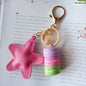 Women Cake Key Chain Fashion Cute French pastries Keychain Bag Charm Car Key Ring Wedding Party gift Jewelry 17278