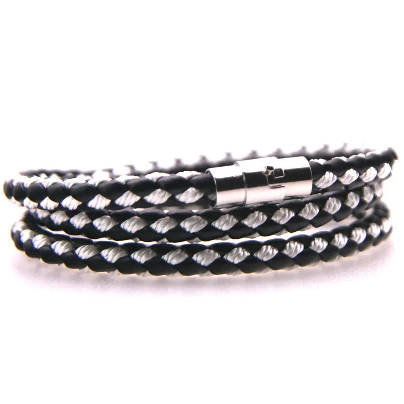 High Quality Anchor Bracelets Men Charm Nautical Survival Rope Chain Bracelet Stainless Steel Bracelet Wrap Metal Sport Hooks