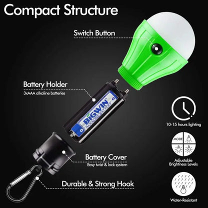 Camping Lantern Outdoor Light Battery Powered Lights Multicolor