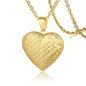 Vnox Light Heart Locket Pendants for Women Men Openable Photo Frame Glossy Stainless Steel Necklaces Family Love Collar