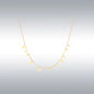 Teardrop Charm Necklace, Stainless Steel Dangling Necklace , Minimalist Simple Chain Necklace