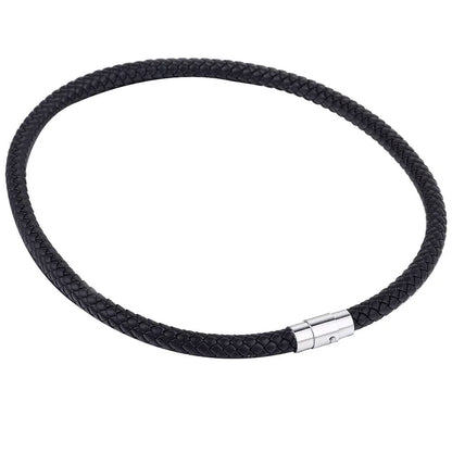Leather Necklace Choker for Men Women Black Brown Rope Choker Necklaces Wholesale Dropshipping Jewelry  4/6/8mm DUNM09A