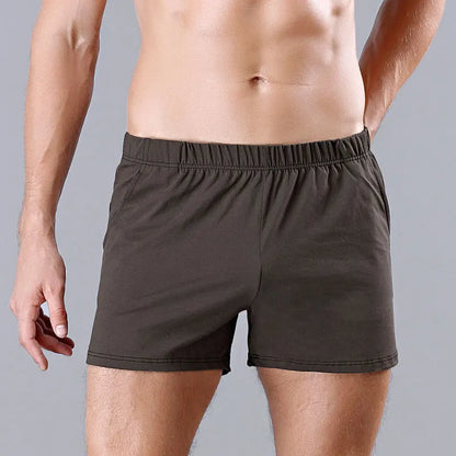Mens Summer Loose Shorts Fashion Comfortable Cotton Boxers Shorts Men Breathable Home Short Sweatpants Casual Shorts