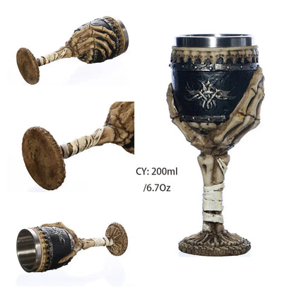 Coolest Gothic Resin Stainless Steel Dragon Goblet